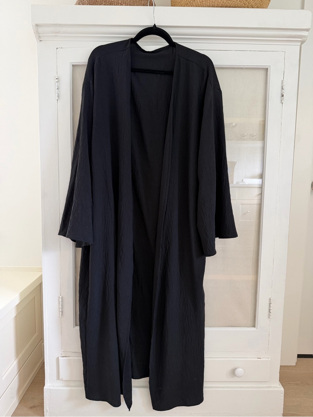black long duster